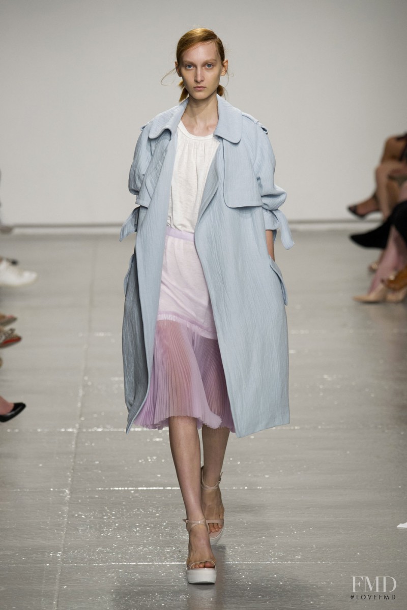 Nika Cole featured in  the Rebecca Taylor fashion show for Spring/Summer 2015