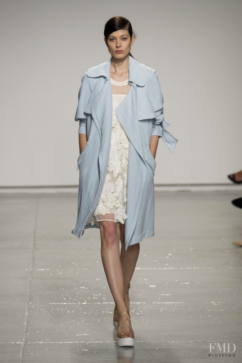 Larissa Hofmann featured in  the Rebecca Taylor fashion show for Spring/Summer 2015