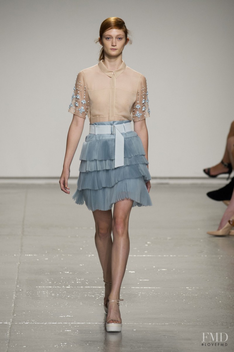 Sophie Touchet featured in  the Rebecca Taylor fashion show for Spring/Summer 2015