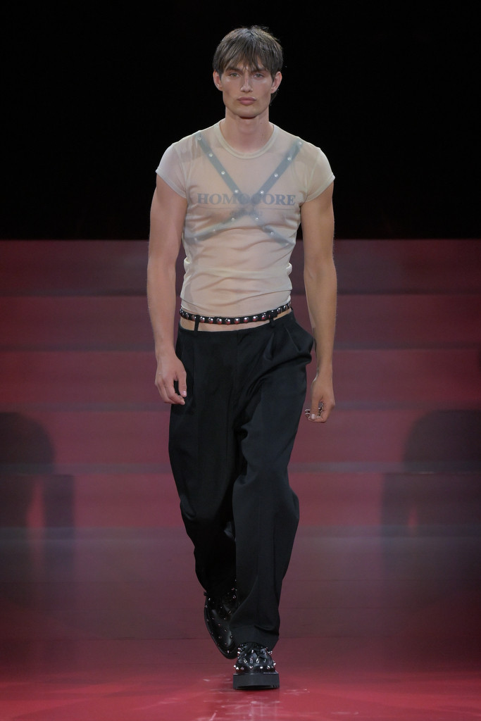 Thatcher Thornton featured in  the DSquared2 fashion show for Spring/Summer 2025