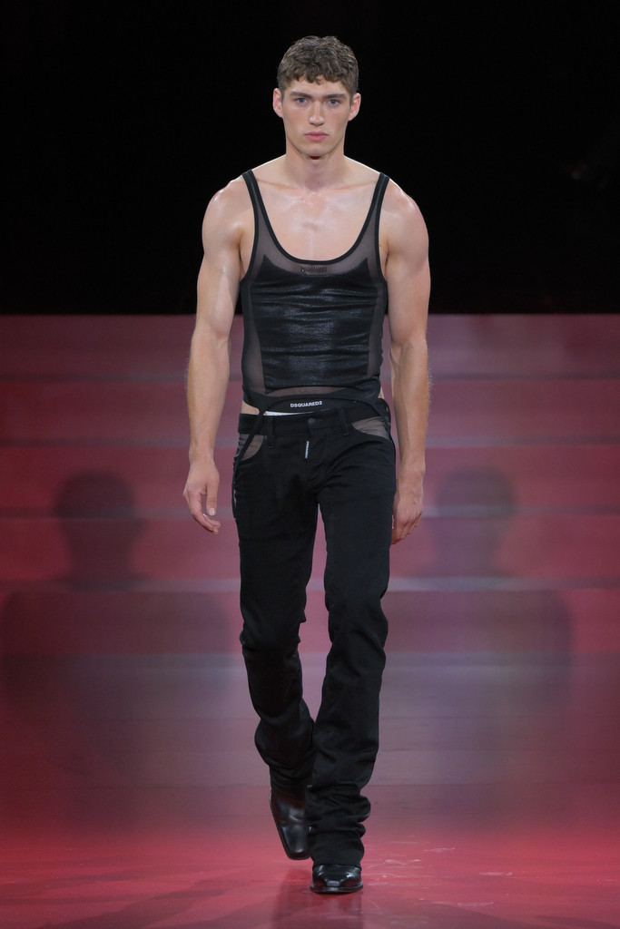 Valentin Humbroich featured in  the DSquared2 fashion show for Spring/Summer 2025