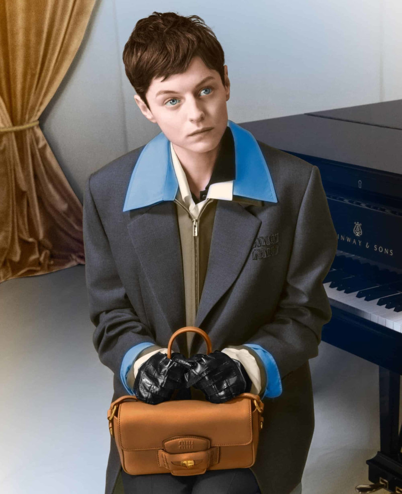 Miu Miu Upcycled Collection advertisement for Holiday 2024