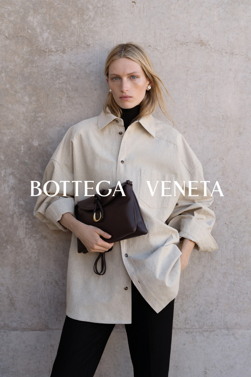 Liz Kennedy featured in  the Bottega Veneta Winter Solstice 2024 advertisement for Autumn/Winter 2024