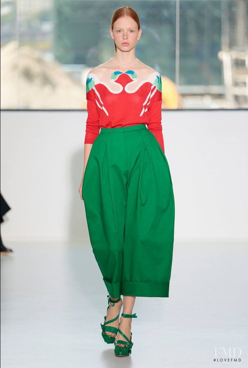 Daniela Witt featured in  the Delpozo fashion show for Spring/Summer 2015