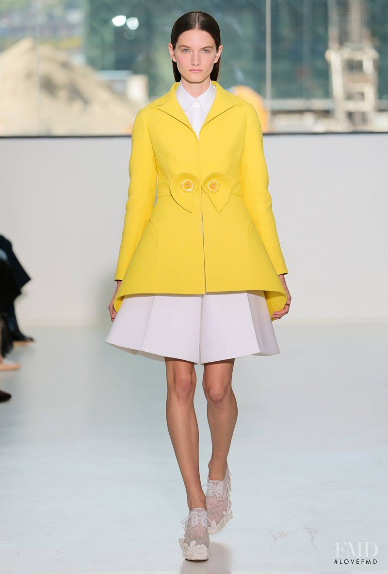 Carly Moore featured in  the Delpozo fashion show for Spring/Summer 2015
