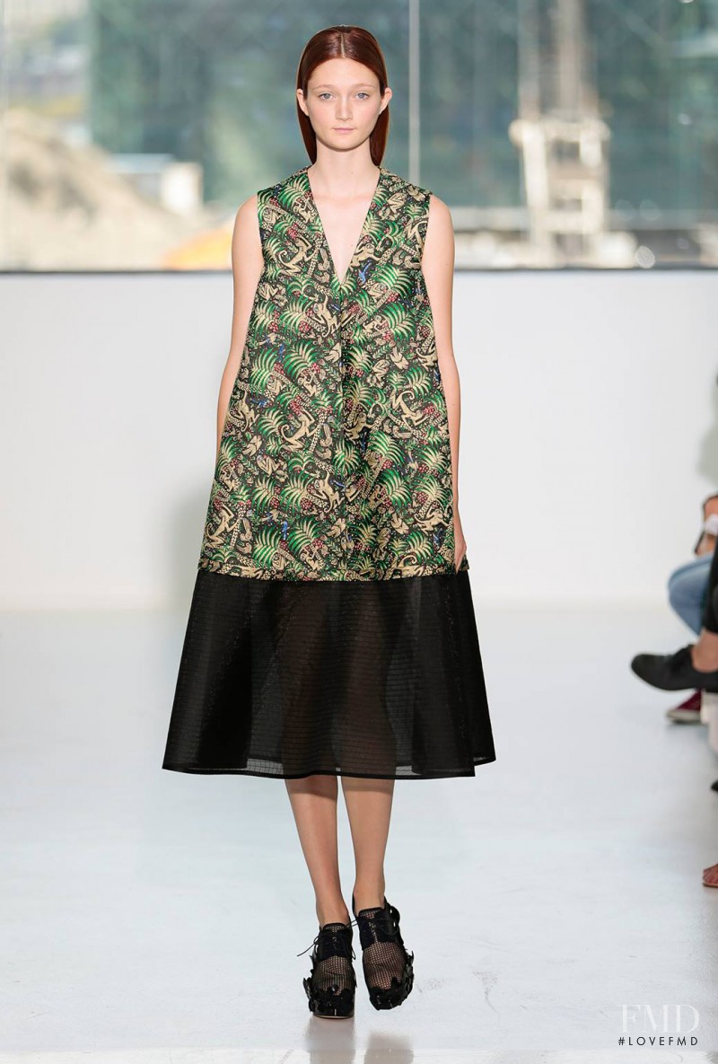 Sophie Touchet featured in  the Delpozo fashion show for Spring/Summer 2015