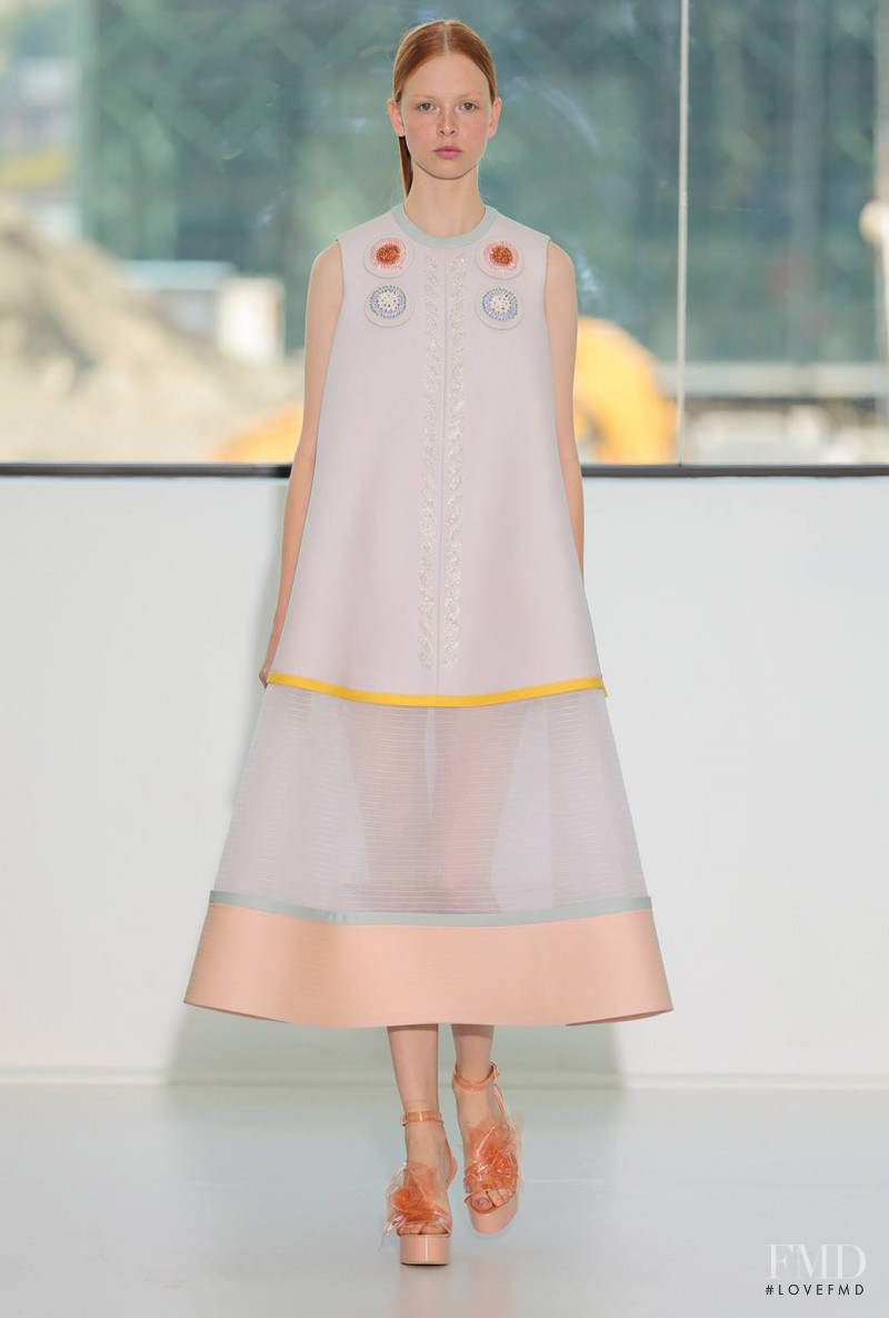 Daniela Witt featured in  the Delpozo fashion show for Spring/Summer 2015