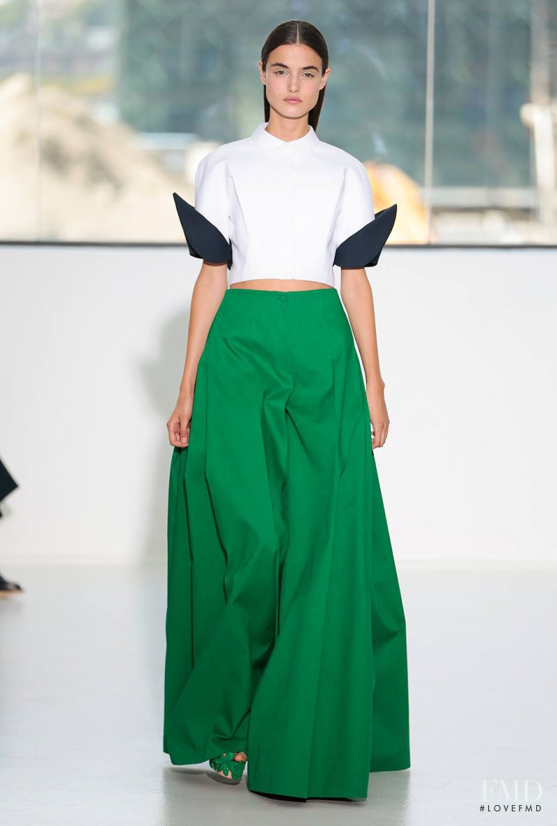 Blanca Padilla featured in  the Delpozo fashion show for Spring/Summer 2015