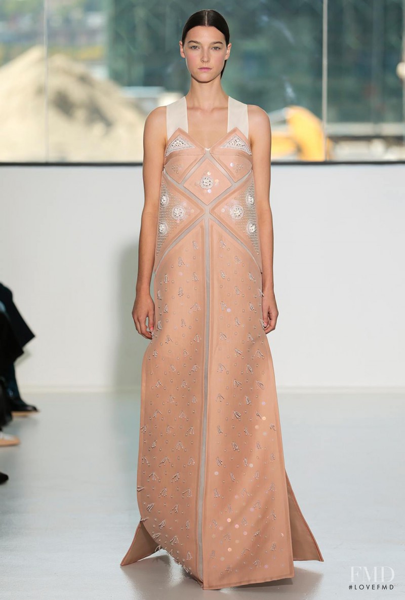 Stephanie Joy Field featured in  the Delpozo fashion show for Spring/Summer 2015