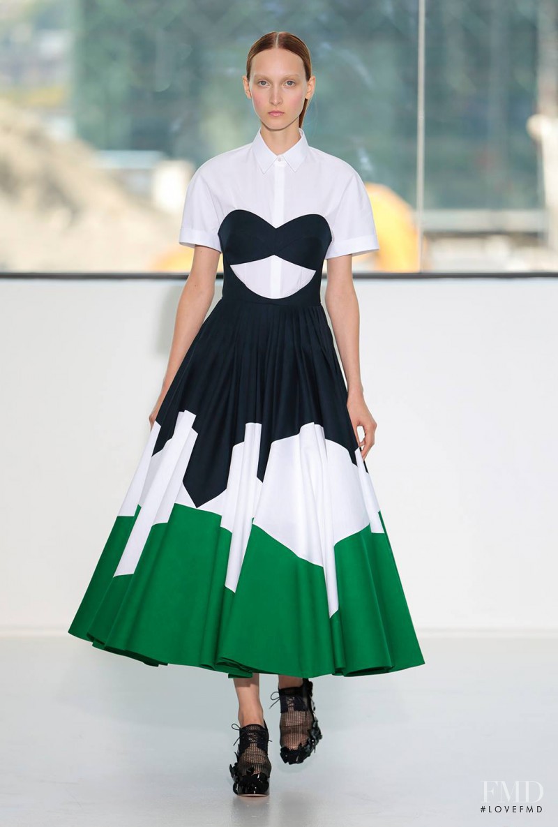 Nika Cole featured in  the Delpozo fashion show for Spring/Summer 2015