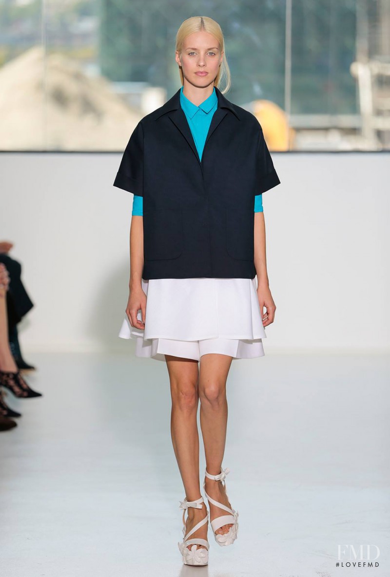 Julia Frauche featured in  the Delpozo fashion show for Spring/Summer 2015