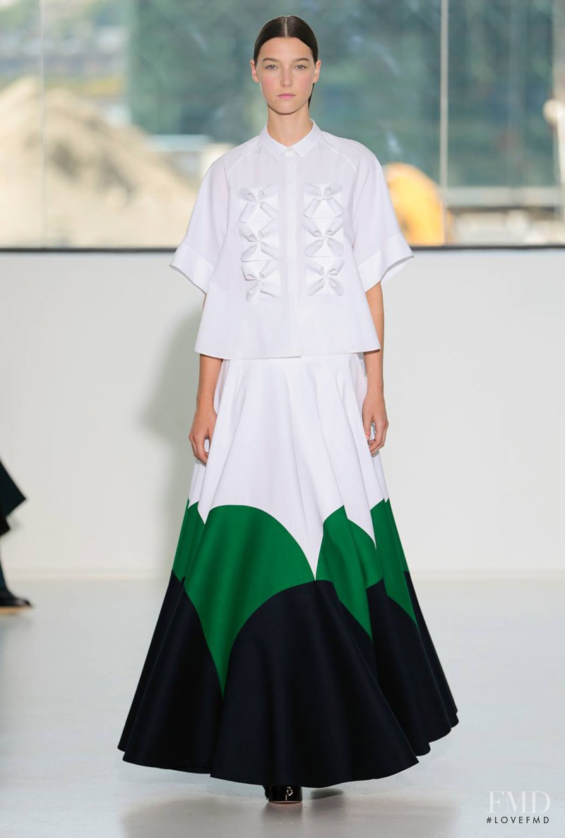 Stephanie Joy Field featured in  the Delpozo fashion show for Spring/Summer 2015
