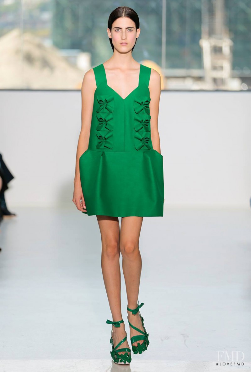 Amanda Moreno featured in  the Delpozo fashion show for Spring/Summer 2015