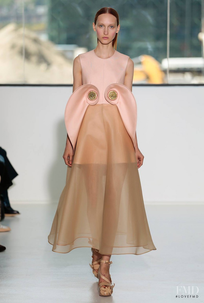 Nika Cole featured in  the Delpozo fashion show for Spring/Summer 2015