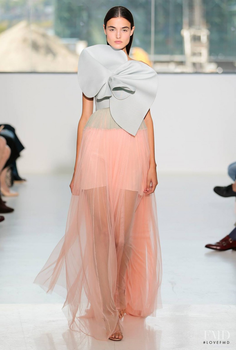 Blanca Padilla featured in  the Delpozo fashion show for Spring/Summer 2015