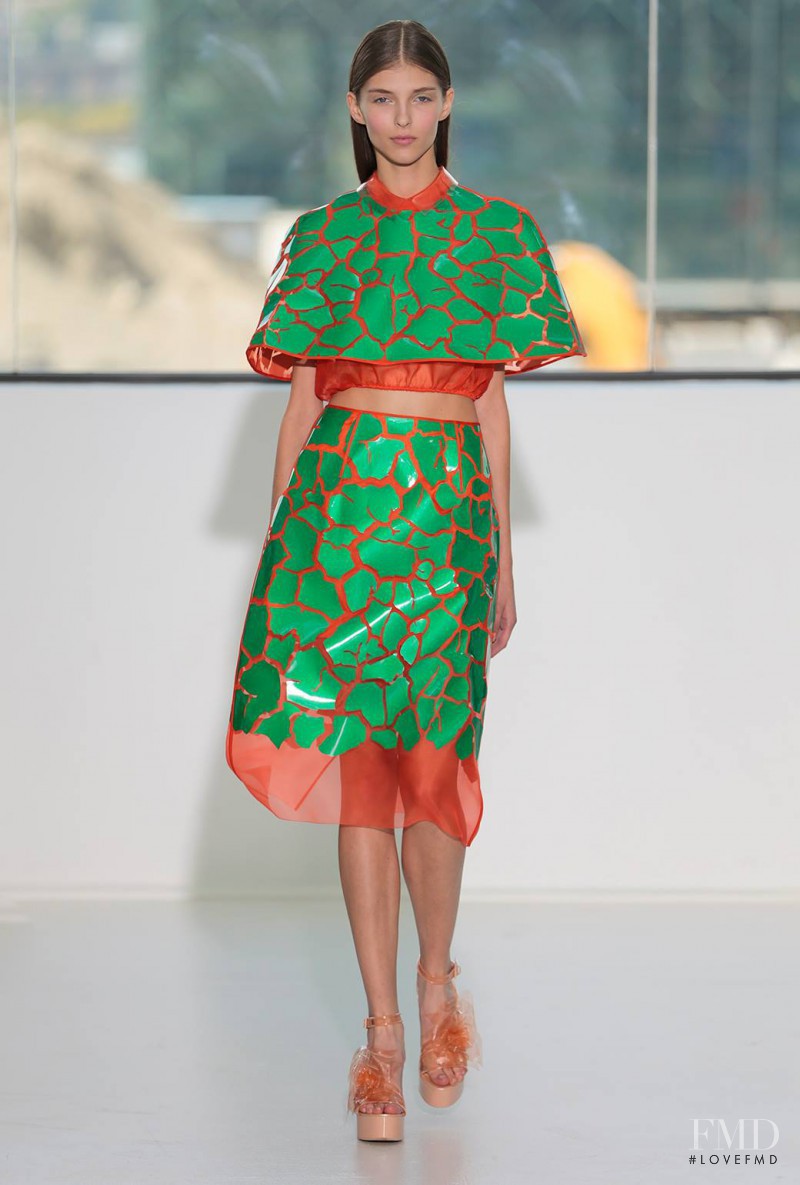 Anastasia Lagune featured in  the Delpozo fashion show for Spring/Summer 2015