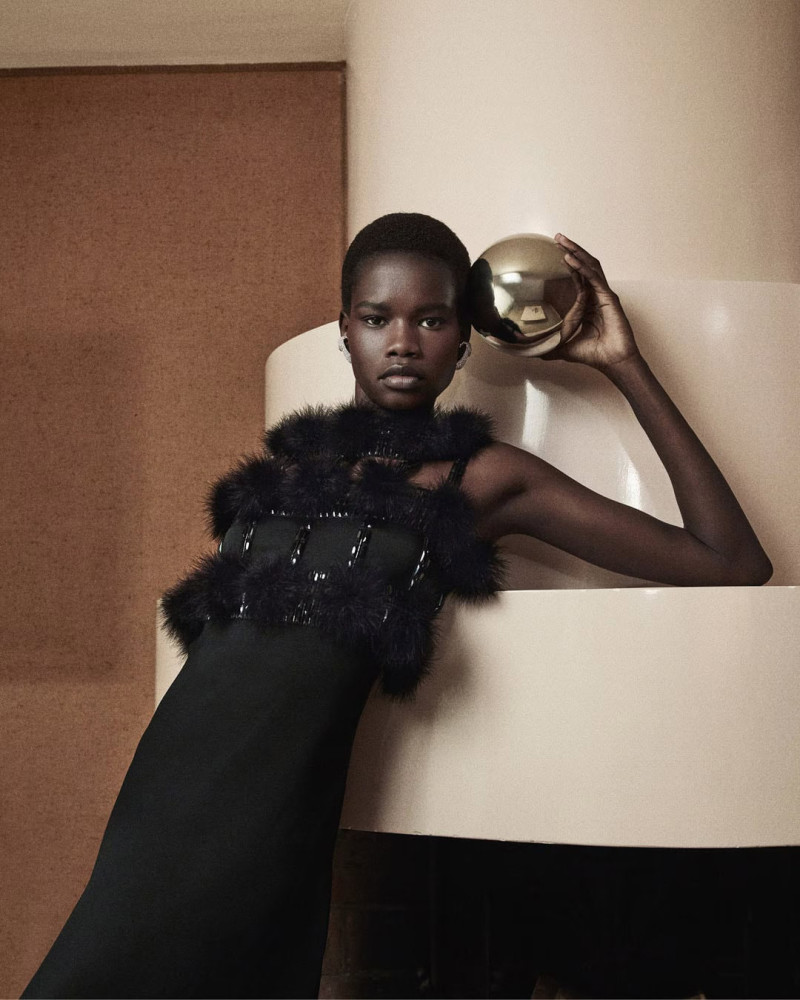 Mary Ukech featured in  the Givenchy advertisement for Holiday 2024