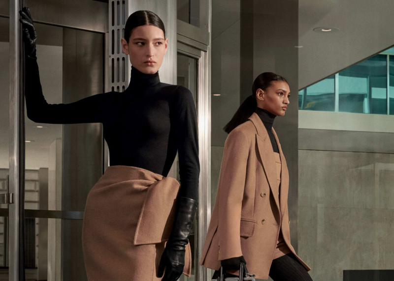 Ali Dansky featured in  the Max Mara advertisement for Autumn/Winter 2024