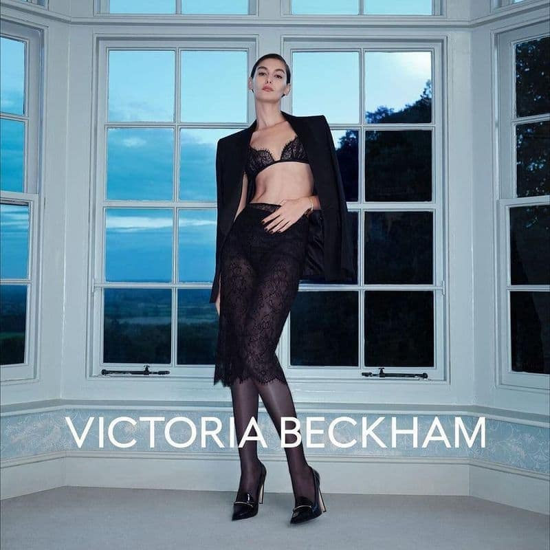 Rayssa Medeiros featured in  the Victoria Beckham advertisement for Holiday 2024