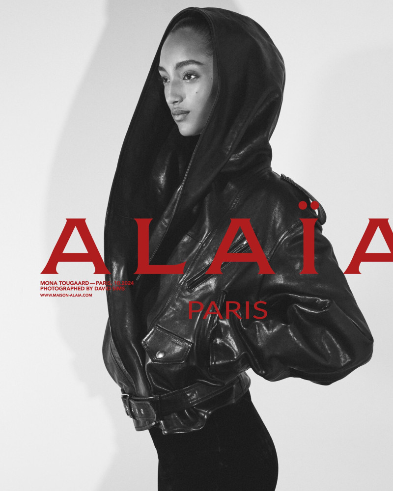 Mona Tougaard featured in  the Alaia Winter/Spring 2025 Archetypes advertisement for Winter 2024