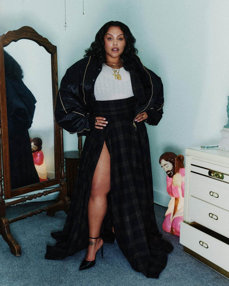 Paloma Elsesser featured in  the Willy Chavarria Safe From Harm advertisement for Autumn/Winter 2024