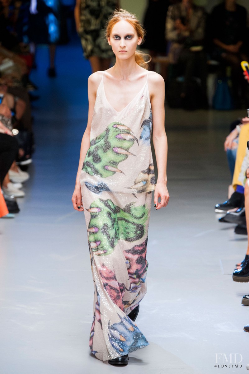 Nika Cole featured in  the Giles fashion show for Spring/Summer 2015