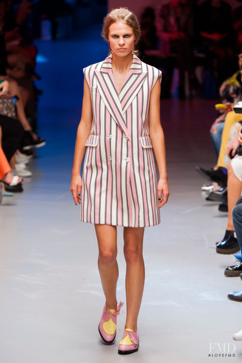 Katharina Hessen featured in  the Giles fashion show for Spring/Summer 2015