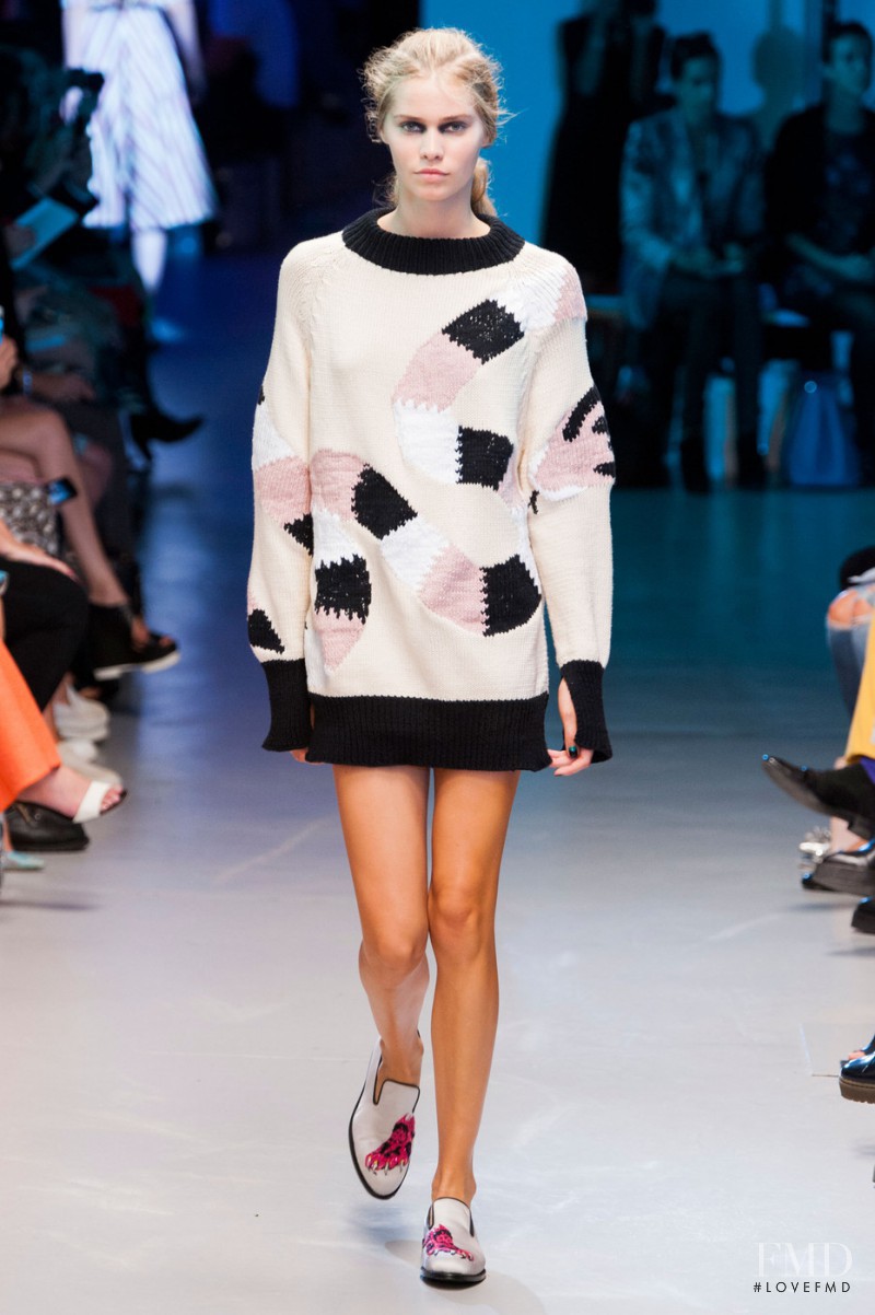 Kirstin Kragh Liljegren featured in  the Giles fashion show for Spring/Summer 2015