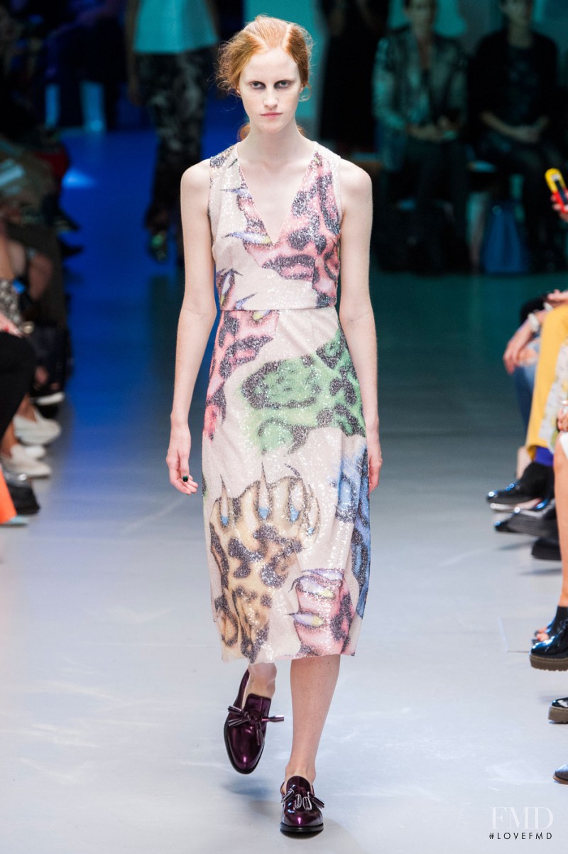 Magdalena Jasek featured in  the Giles fashion show for Spring/Summer 2015