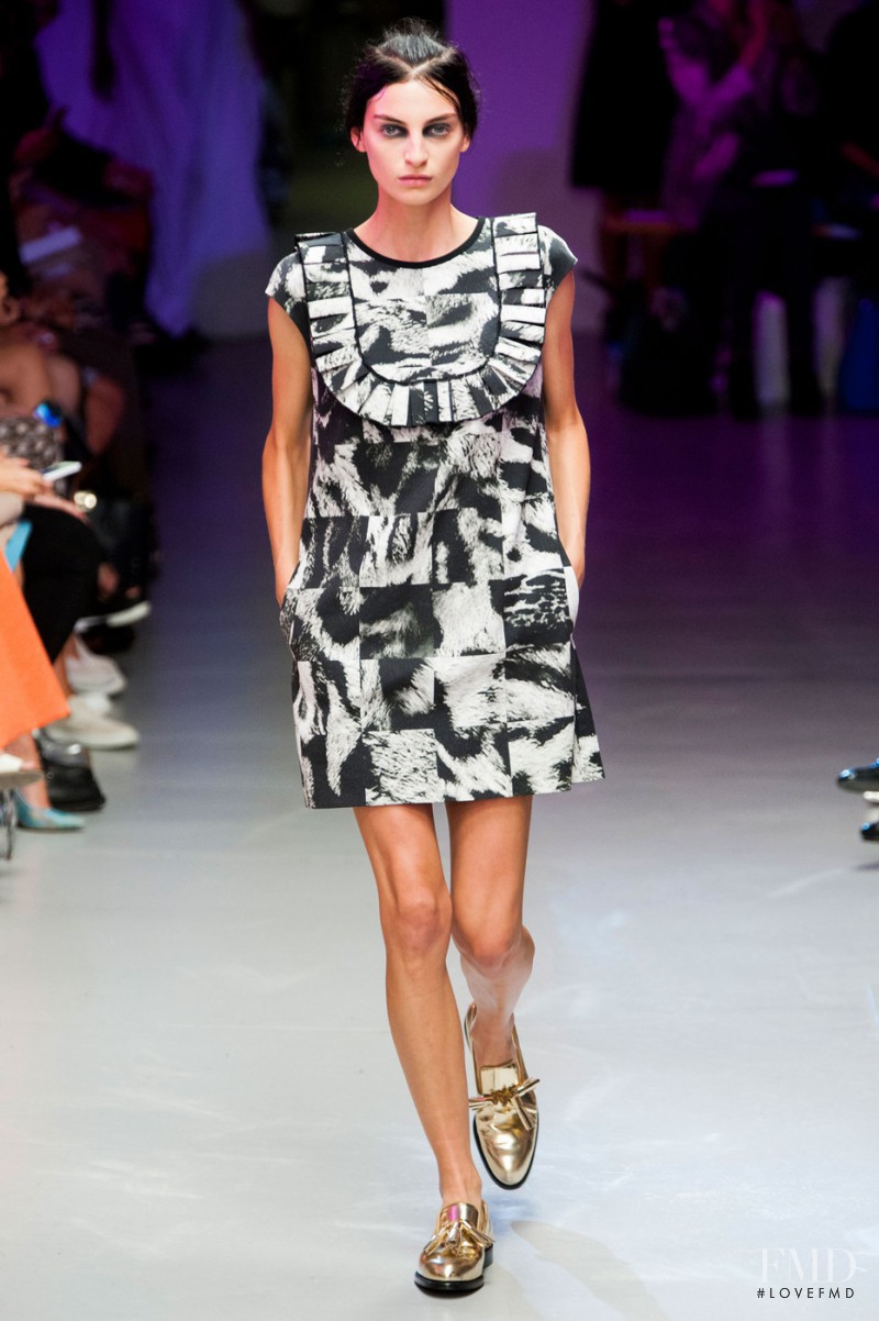 Rosemary Smith featured in  the Giles fashion show for Spring/Summer 2015