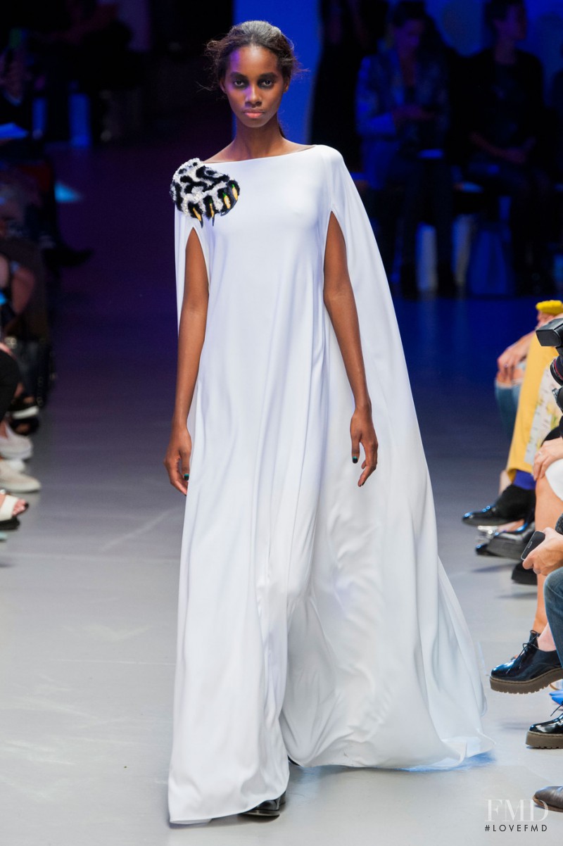 Tami Williams featured in  the Giles fashion show for Spring/Summer 2015