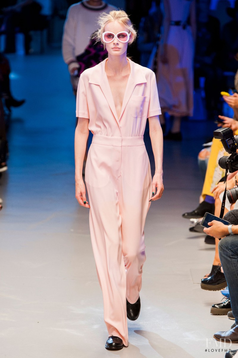 Irene Hiemstra featured in  the Giles fashion show for Spring/Summer 2015
