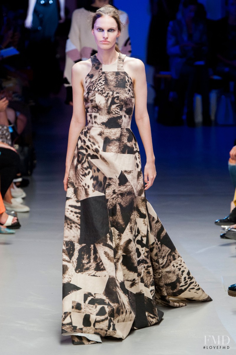 Lisa Verberght featured in  the Giles fashion show for Spring/Summer 2015