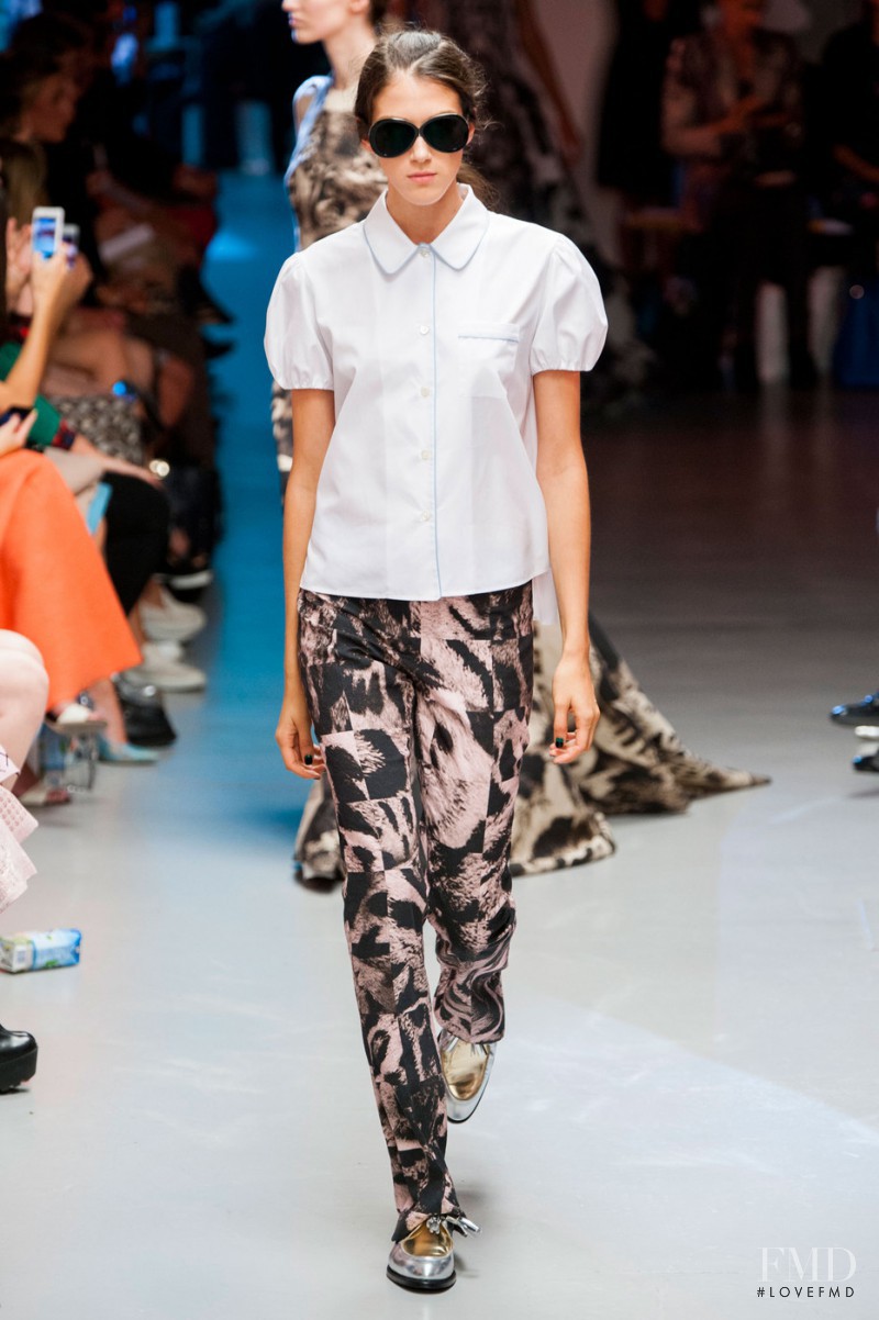 Ana Buljevic featured in  the Giles fashion show for Spring/Summer 2015