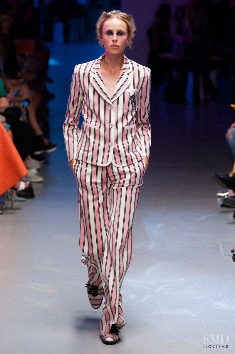 Edie Campbell featured in  the Giles fashion show for Spring/Summer 2015
