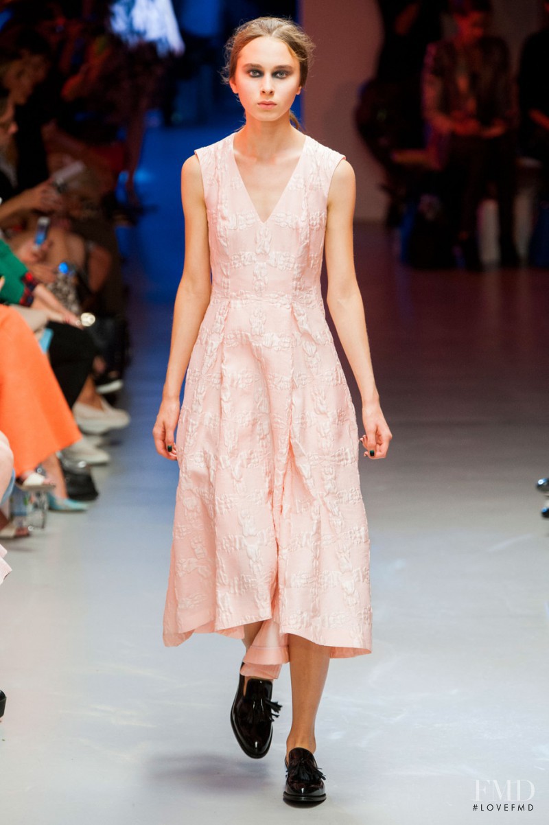 Melanie Culley featured in  the Giles fashion show for Spring/Summer 2015