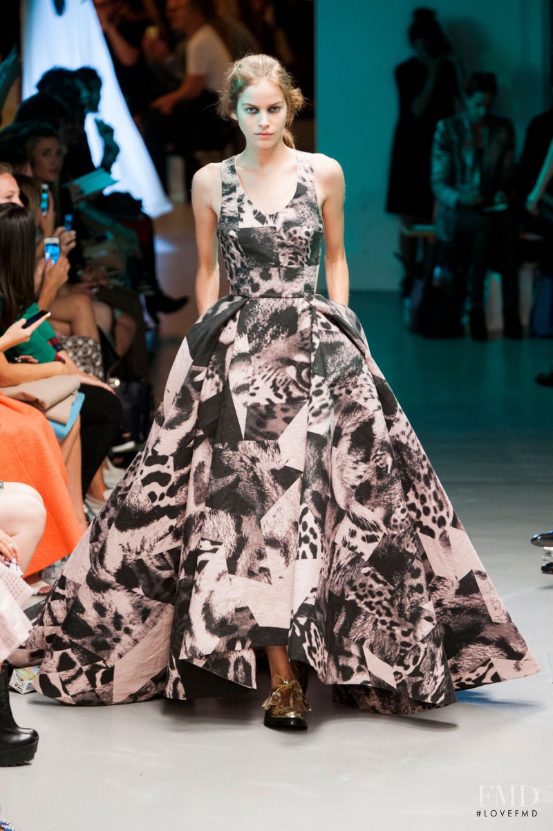 Alexandra Hochguertel featured in  the Giles fashion show for Spring/Summer 2015