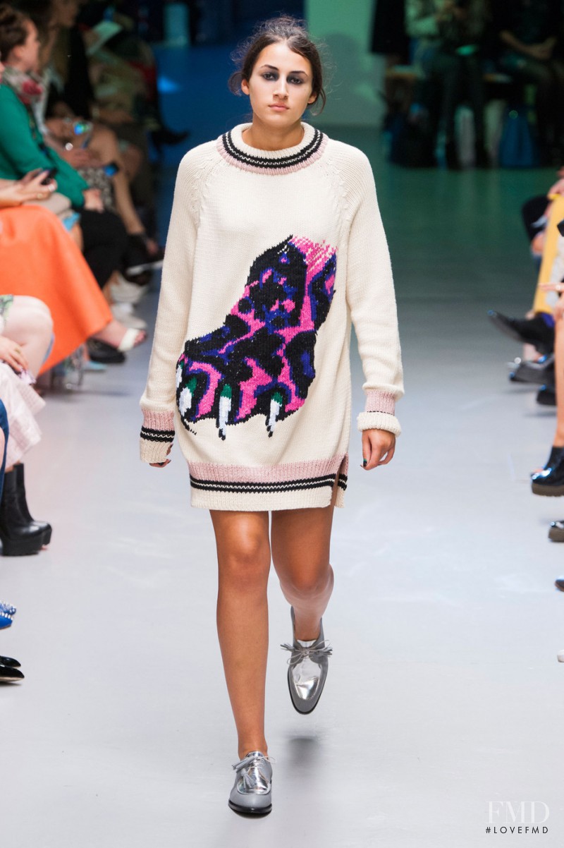 Cora Corre featured in  the Giles fashion show for Spring/Summer 2015