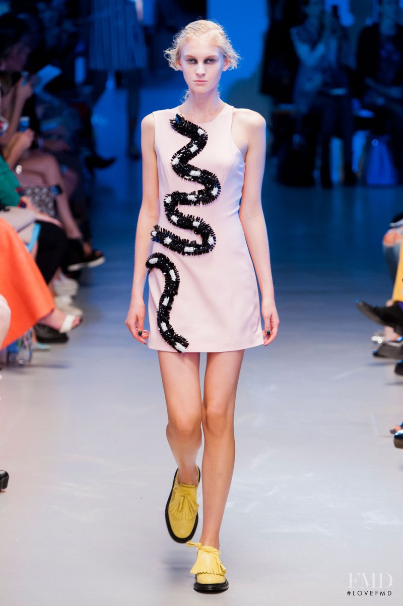 Nastya Sten featured in  the Giles fashion show for Spring/Summer 2015