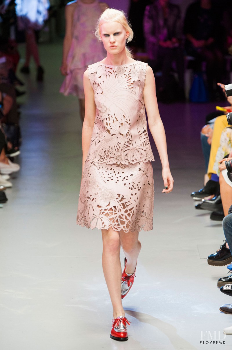 Linn Arvidsson featured in  the Giles fashion show for Spring/Summer 2015