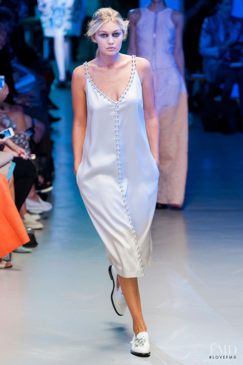 Gigi Hadid featured in  the Giles fashion show for Spring/Summer 2015