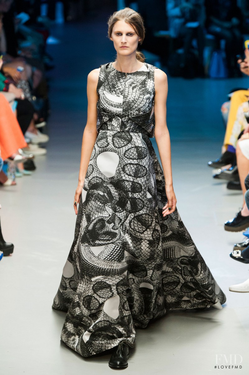 Marie Piovesan featured in  the Giles fashion show for Spring/Summer 2015