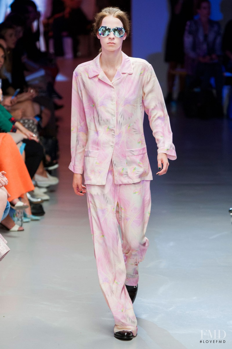 Willy Morsch featured in  the Giles fashion show for Spring/Summer 2015