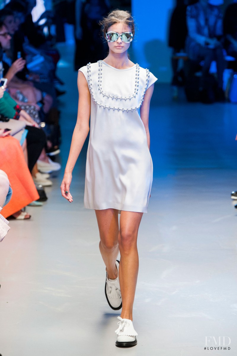 Taylor Hill featured in  the Giles fashion show for Spring/Summer 2015
