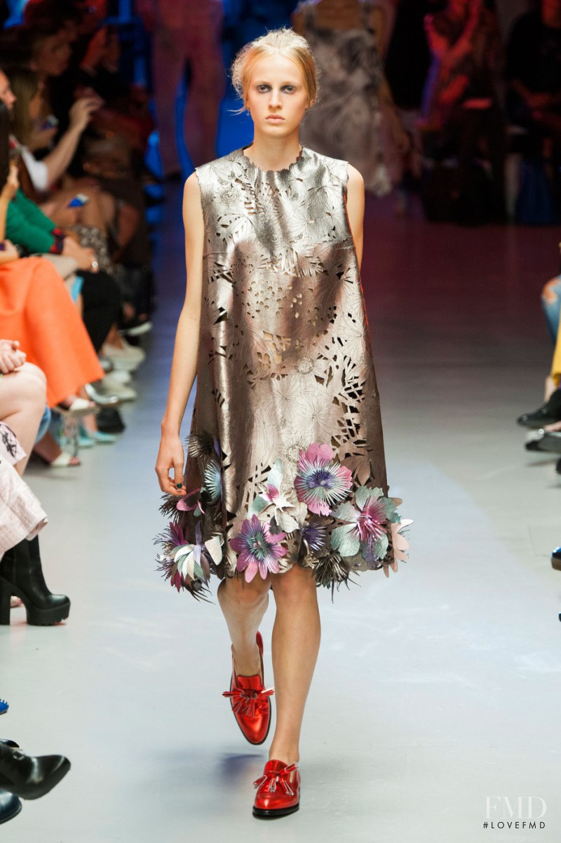 Anine Van Velzen featured in  the Giles fashion show for Spring/Summer 2015