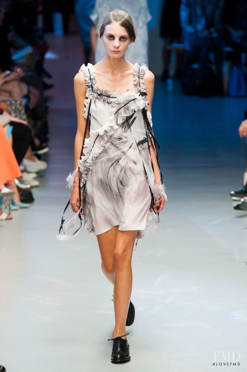 Audrey Nurit featured in  the Giles fashion show for Spring/Summer 2015