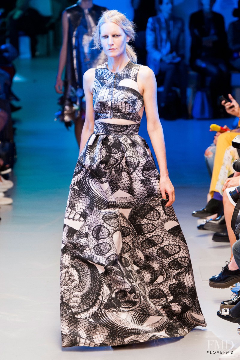 Kirsten Owen featured in  the Giles fashion show for Spring/Summer 2015
