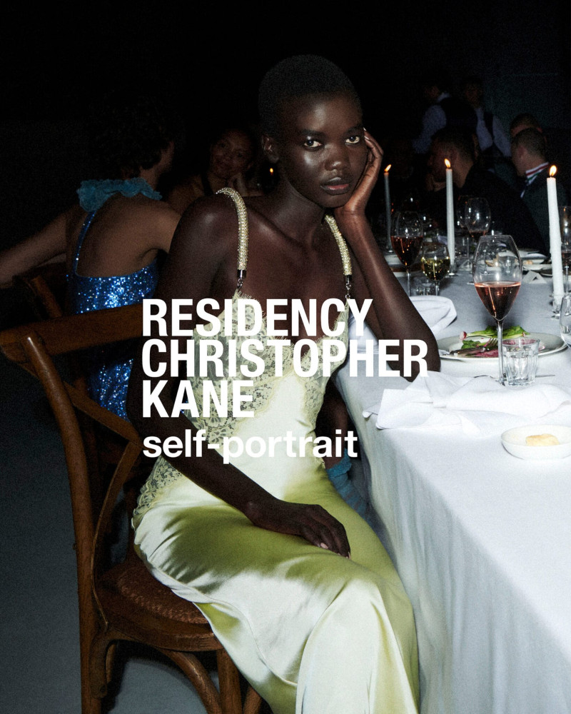 Achol Ayor featured in  the Self Portrait Self Portrait Residency by Christopher Kane advertisement for Holiday 2024