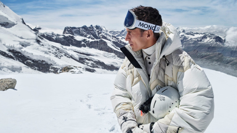 Clement Chabernaud featured in  the Moncler Grenoble advertisement for Autumn/Winter 2024