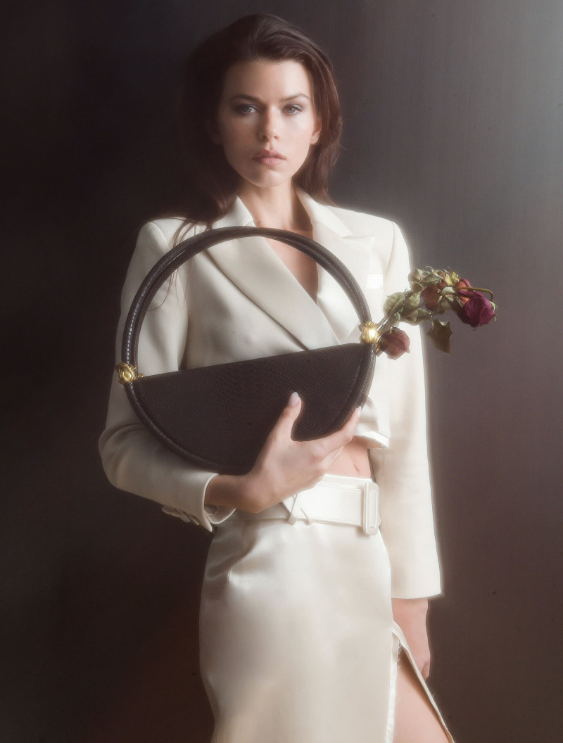 Georgia Fowler featured in  the Contessa Mills advertisement for Autumn/Winter 2024